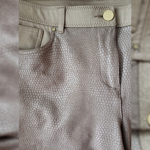 Chico's Tan Snake Print Pants 15 - Picture 3 of 4